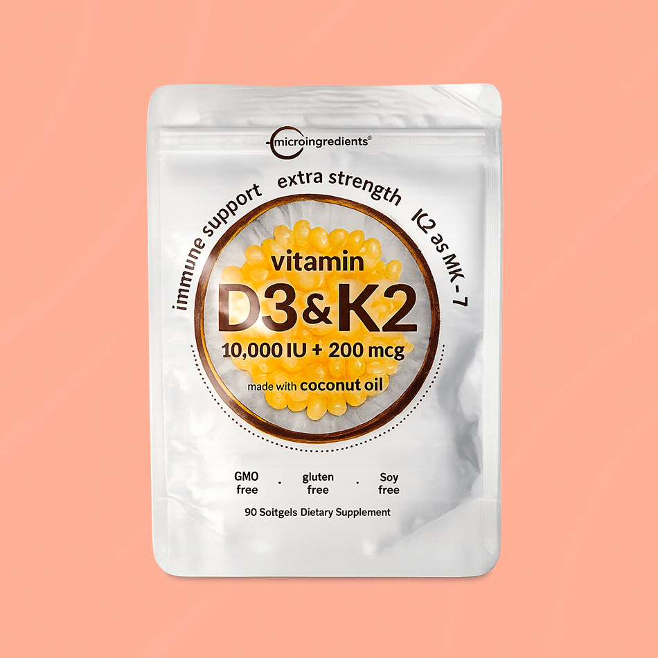 🟣 Vitamina D3 10,000 UI + K2 MK-7 200 mcg