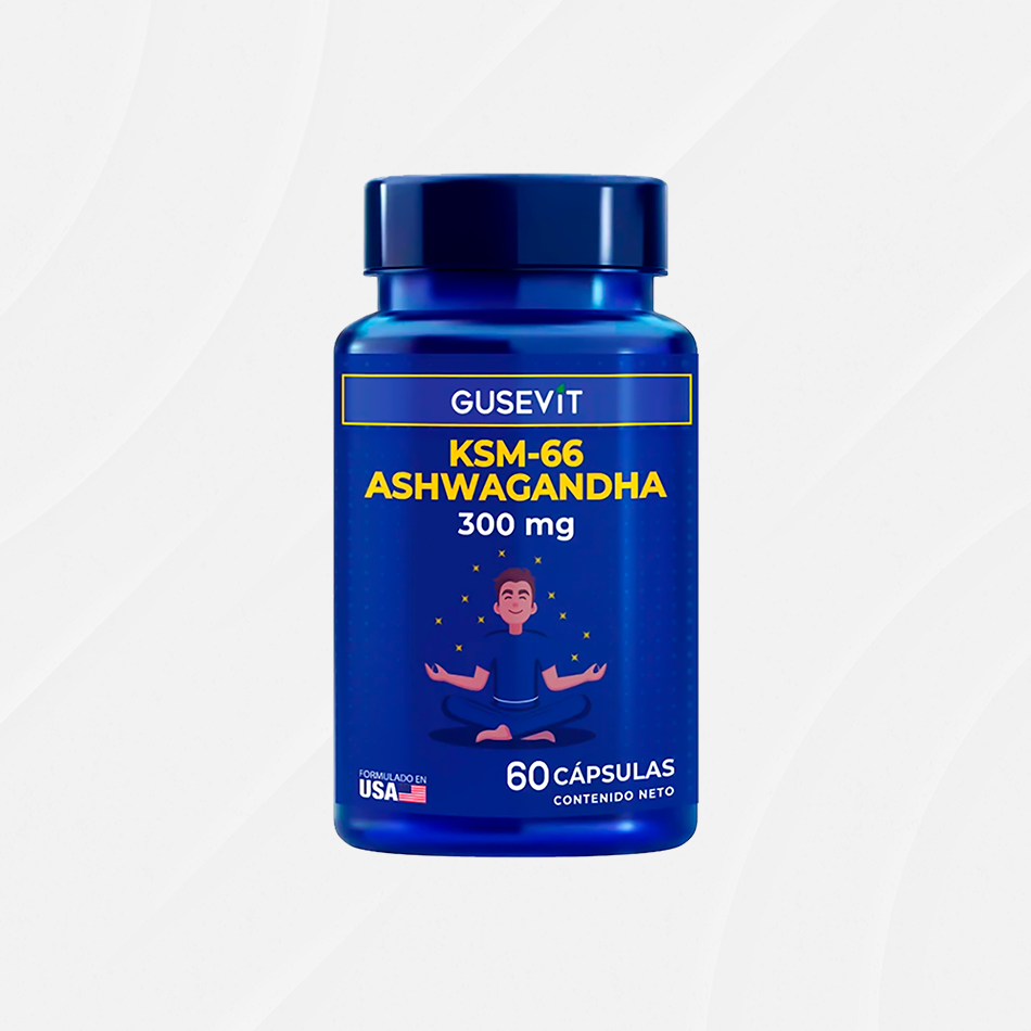🟣 KSM-66 Ashwagandha – 300 mg (Gusevit)