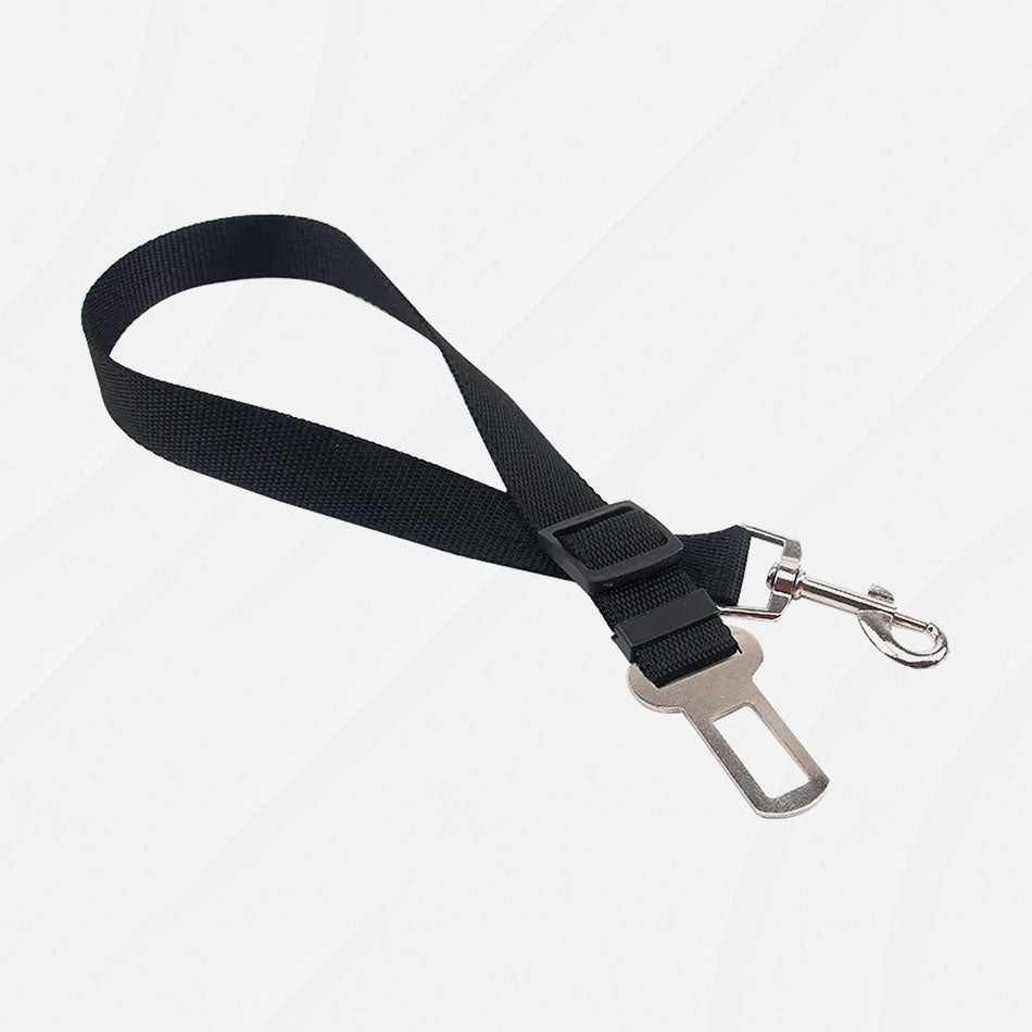 Cinturón de seguridad para perros en auto, color negro